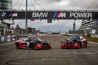 Two BMW M4 GT3 cars featuring the ADVAN logo and colors will compete in this year’s Nürburgring 24-Hour Race